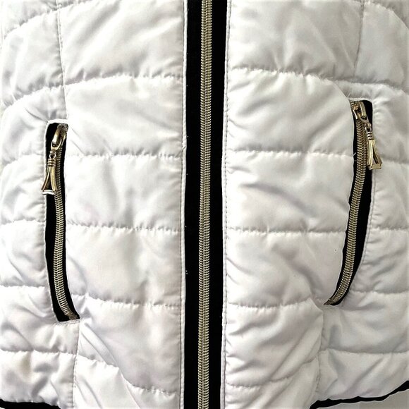 CASUAL IDENTITY WHITE LIGHTWEIGHT PUFFER VEST LIKE NEW - Picture 5 of 8
